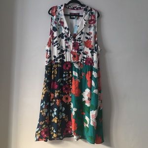 dinah collared halter tunic dress